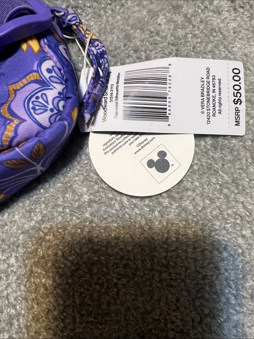 Vera Bradley Disney Tangled Fanny Pack - Picture 7 of 7